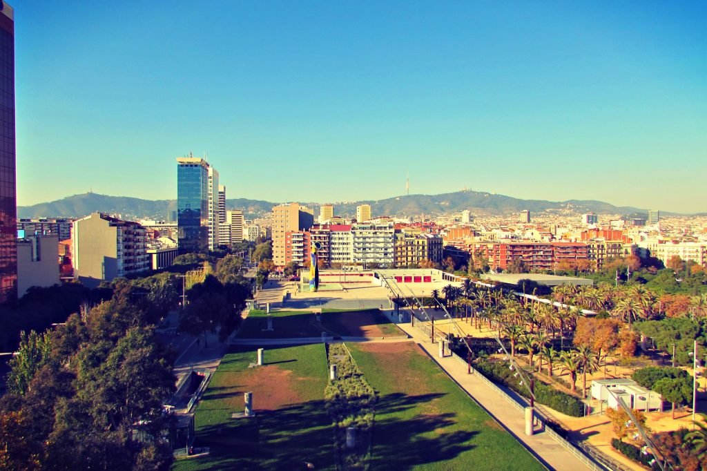 Rooftop Views from Las Arenas Shopping Mall in Barcelona