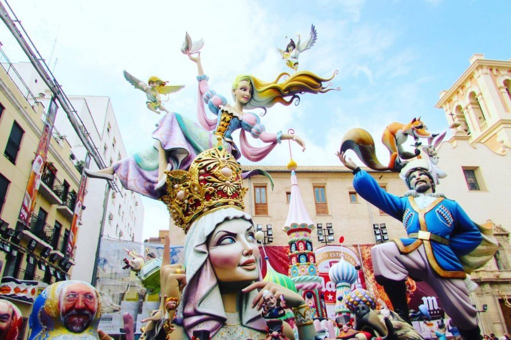 Giant "ninots" at Valencia's Las Fallas festival