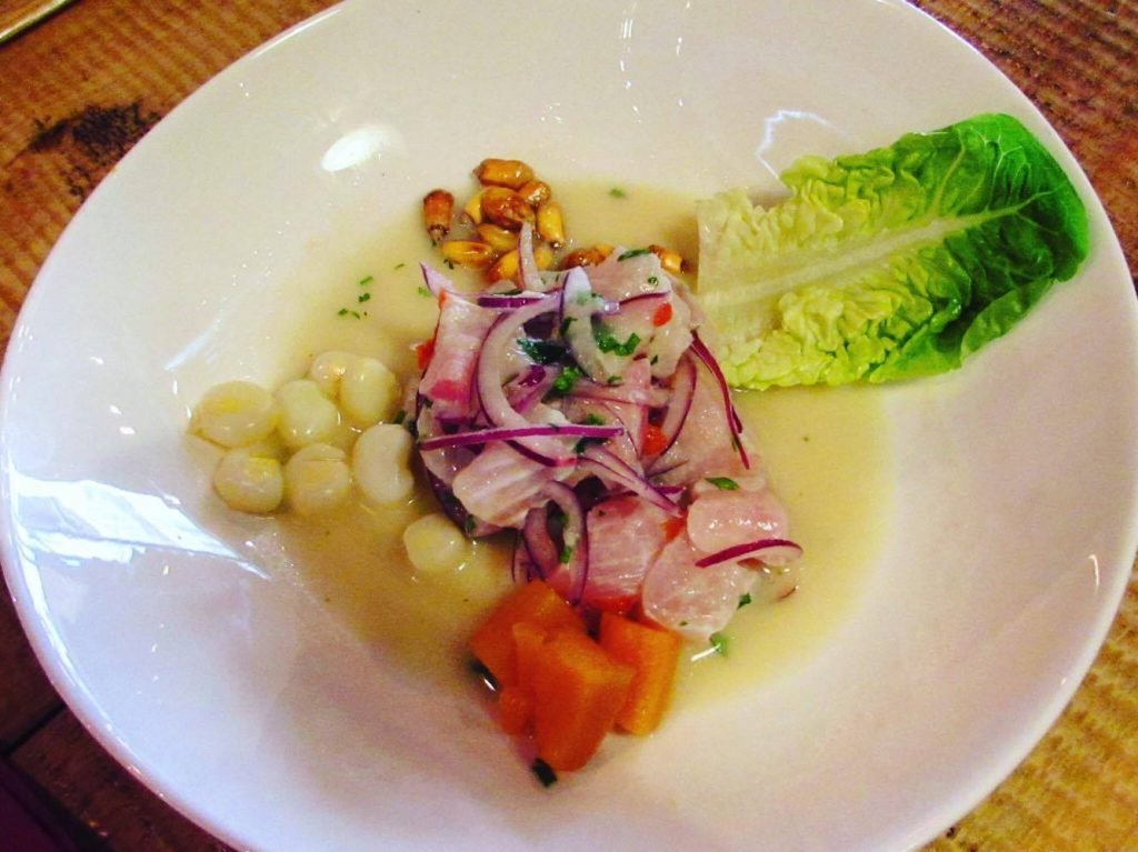 Ceviche at Coco Vail Beer Hall Barcelona