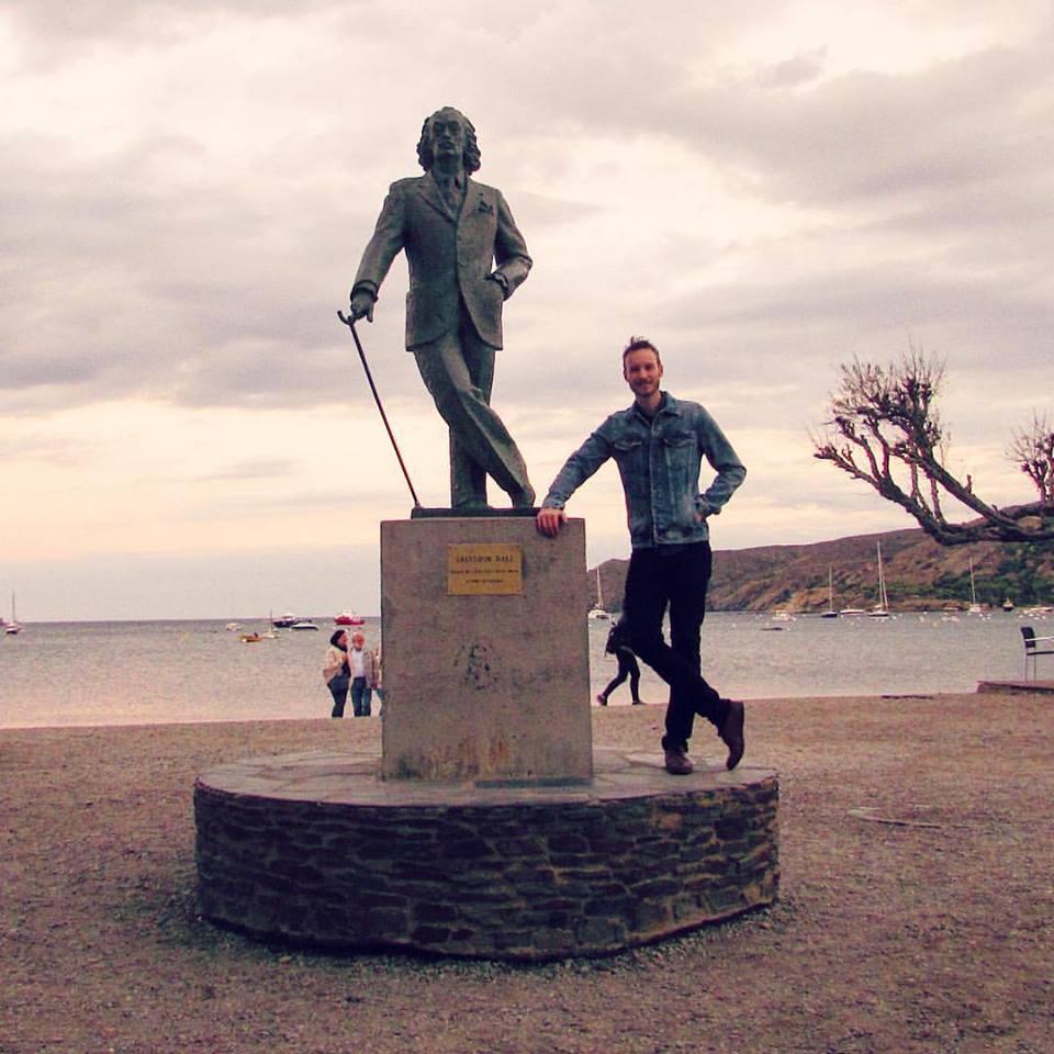 Salvador Dali Statue on the Beach in Cadaques