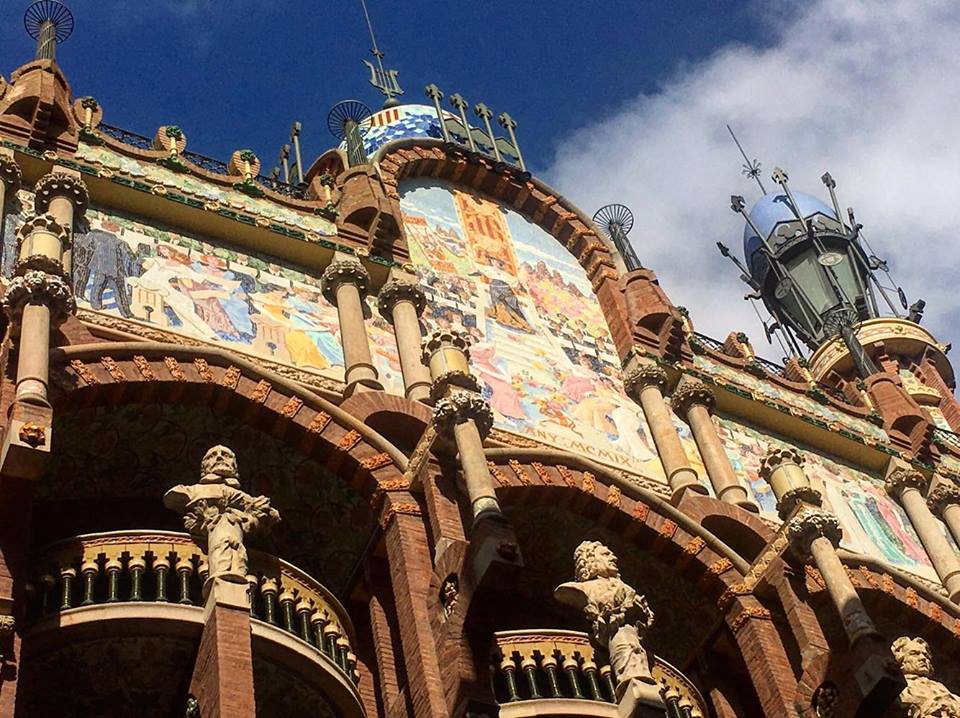 Palau de la Musica Catalana concert hall in Barcelona ~ Barcelona Food Sherpa Market Tour and Home Dining Experience