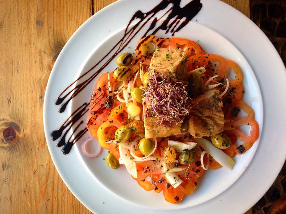 Tomatina salad at La Monroe - Ben Holbrook