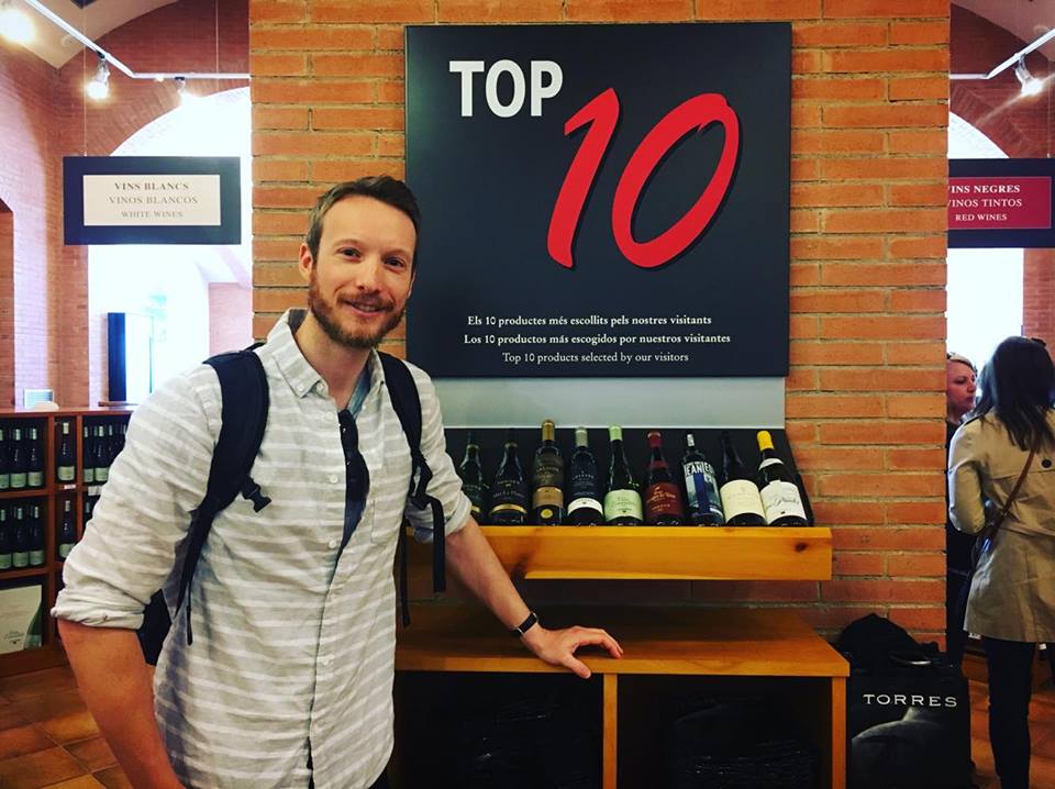 Ben Holbrook Travel Writer wine tasting in Pendes near Barcelona