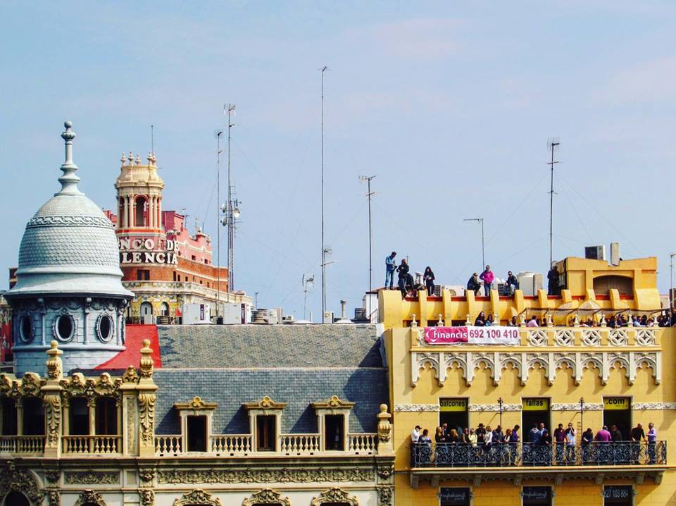 Rooftop rentals at Valencia's Las Fallas festival