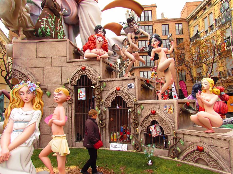 Sexy Ninots at Valencia's Las Fallas festival