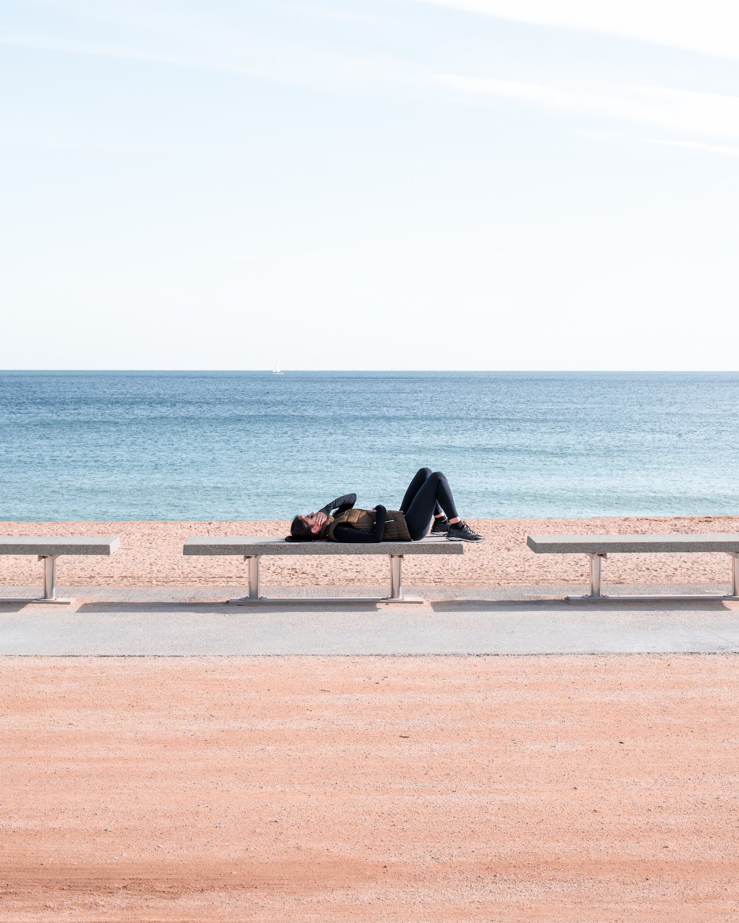 Bogatell Beach, Barcelona by Ben Holbrook