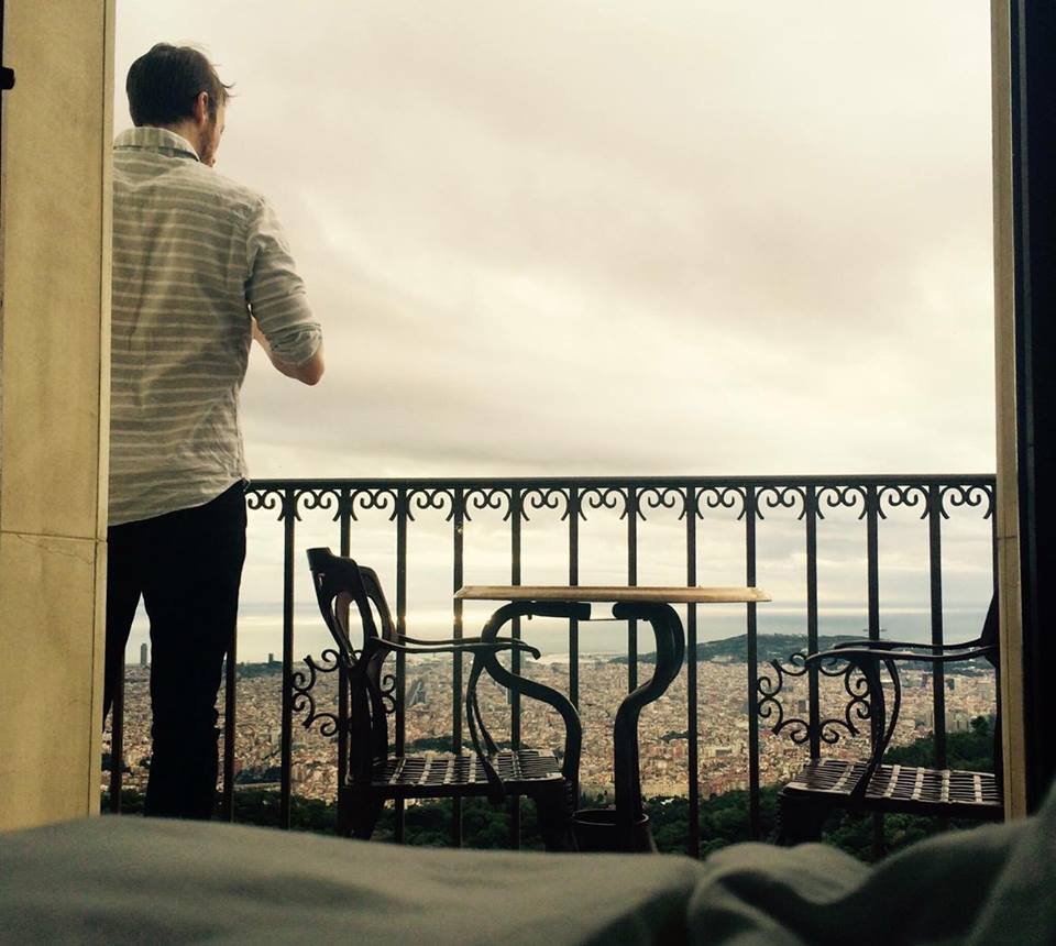 The view from our balcony - Gran Hotel La Florida Hotel in Barcelona