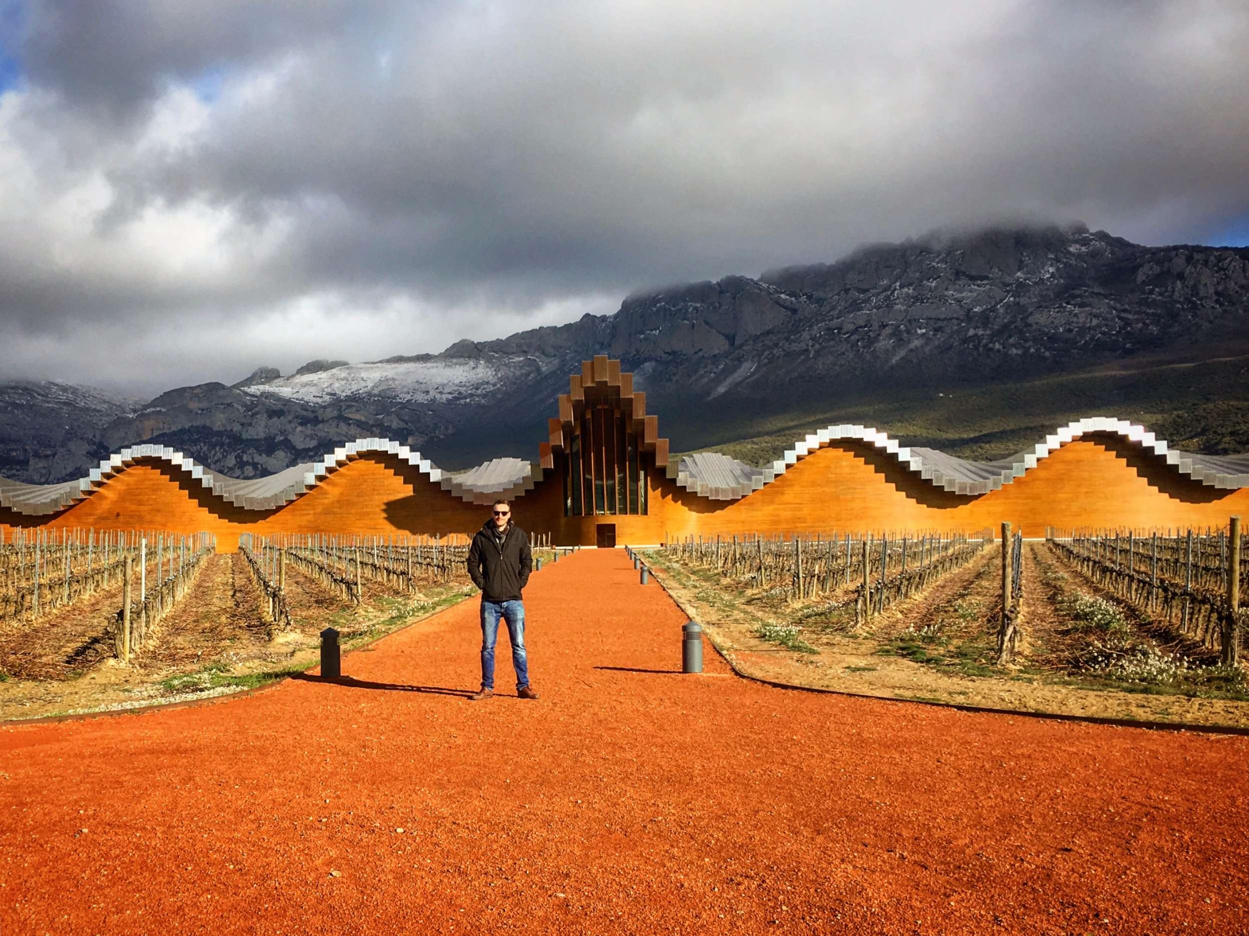 Ben at Ysios in Rioja Alavesa