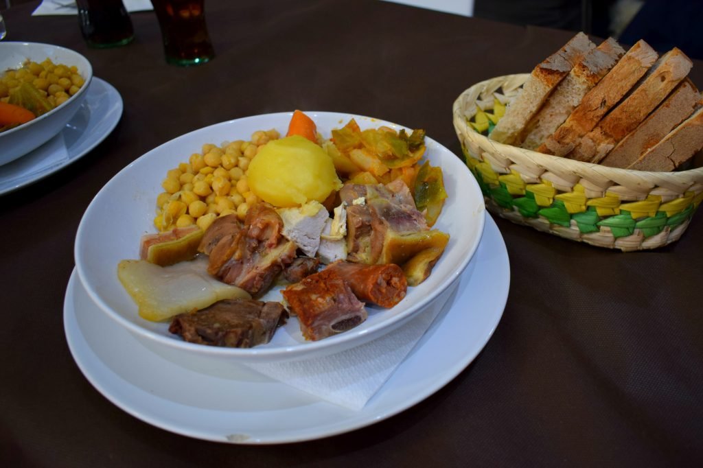 Galician Cocido Stew in Astorga, Northern Spain