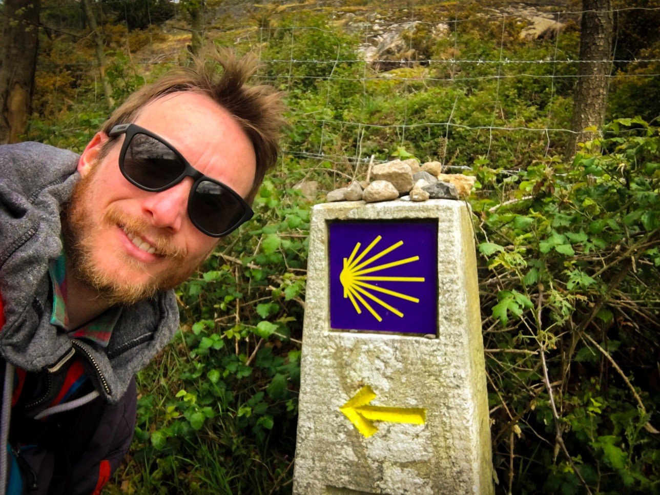 Ben Holbrook Travel Writer, Blogger and Photographer Hiking the Camino de Santiago PIlgrim Walk in Galicia, Northern Spain