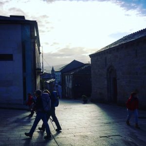 Leaving Sarria to walk to Portomarin Camino