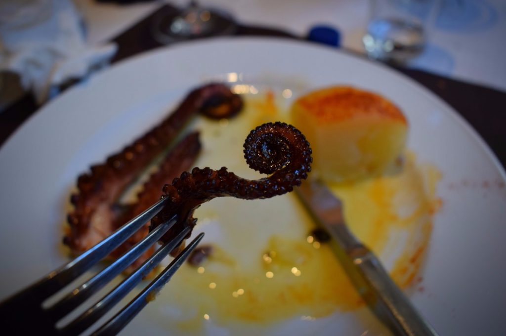 Pulpo in Galicia, Northern Spain - Camino de Santiago