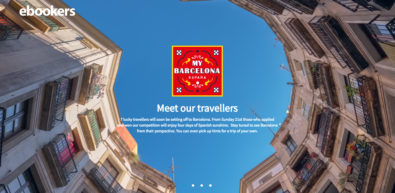 Ebookers "My Barcelona" Travel Blogger Competition Campaign