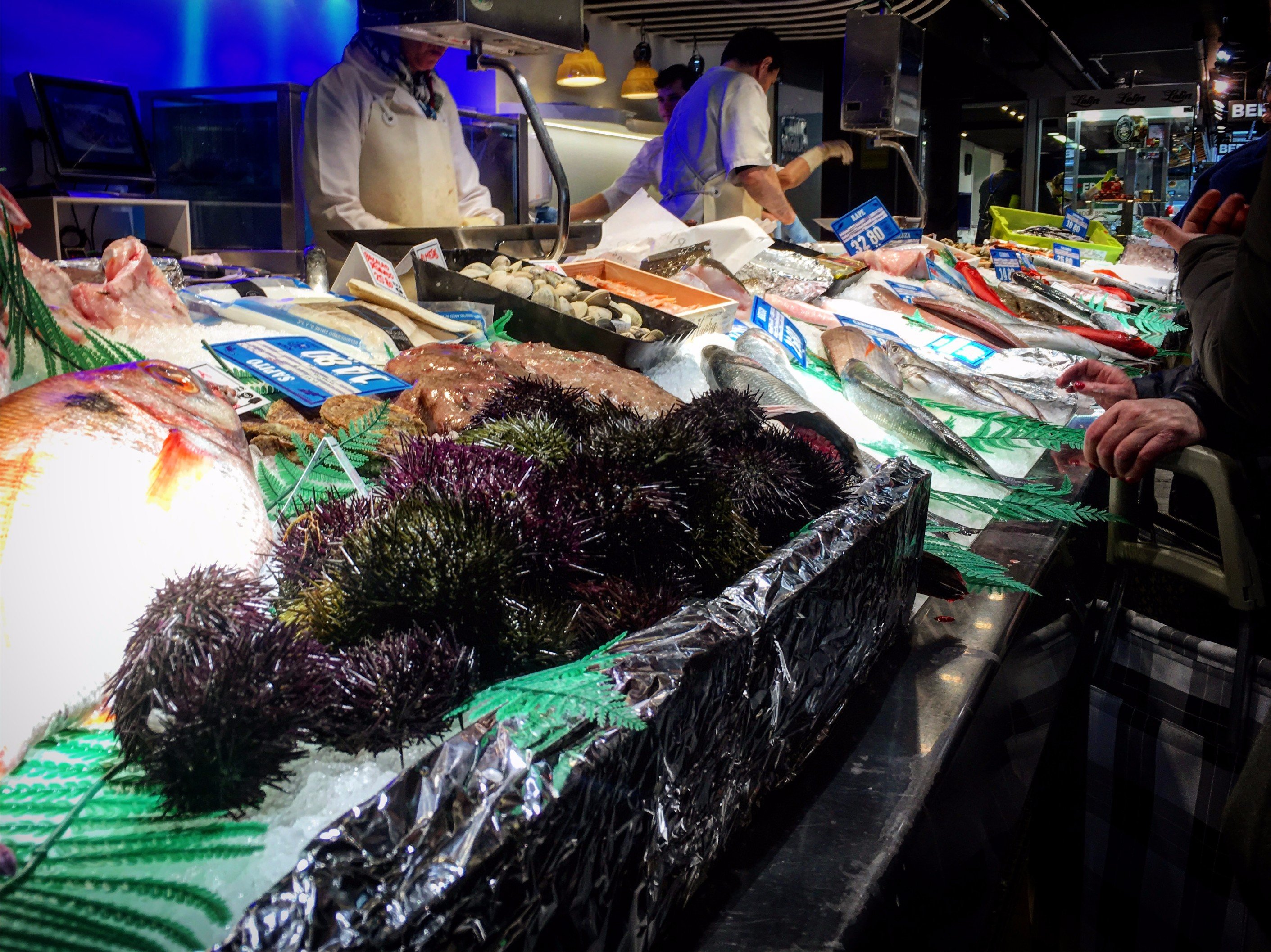 Seafood in Vitoria's market