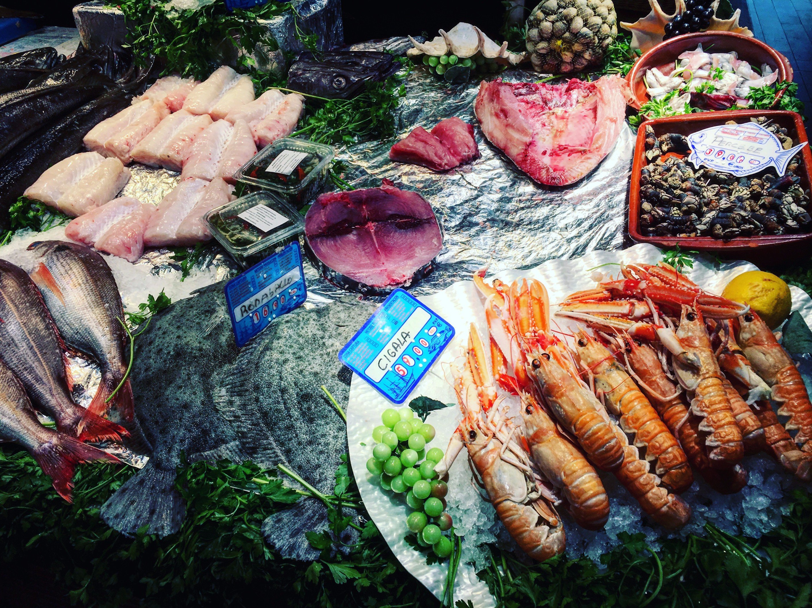 Vitoria market fish