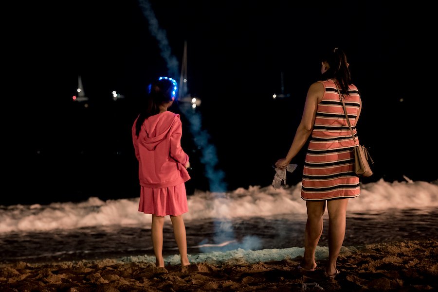 Barcelona San Juan Firework Celebrations on Barceloneta Beach by Ben Holbrook from DriftwoodJournals.com