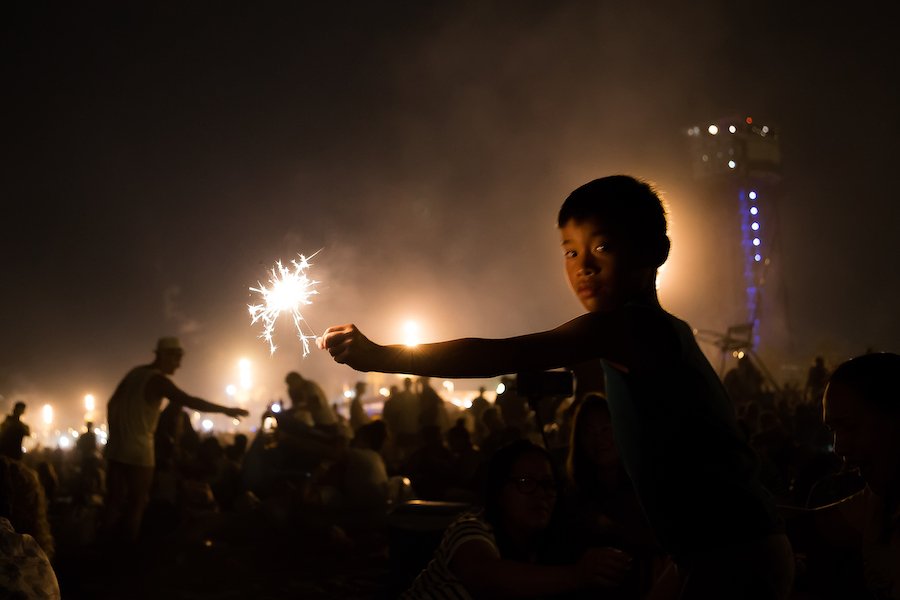 Barcelona San Juan Firework Celebrations on Barceloneta Beach by Ben Holbrook from DriftwoodJournals.com