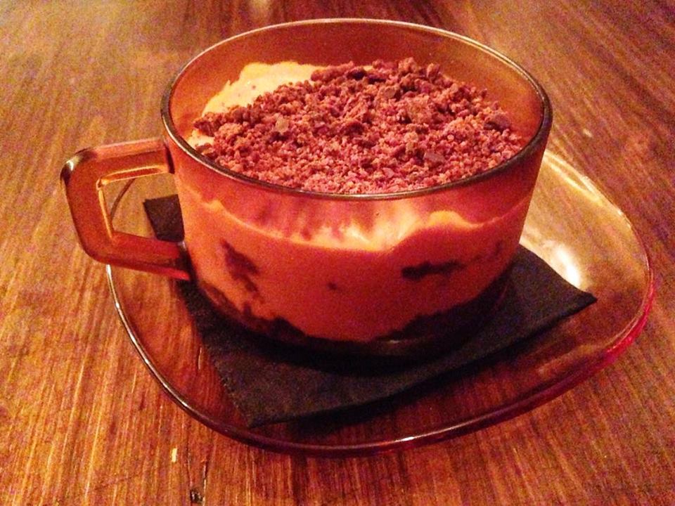 Homemade tiramasu at Filomena - by Ben Holbrook