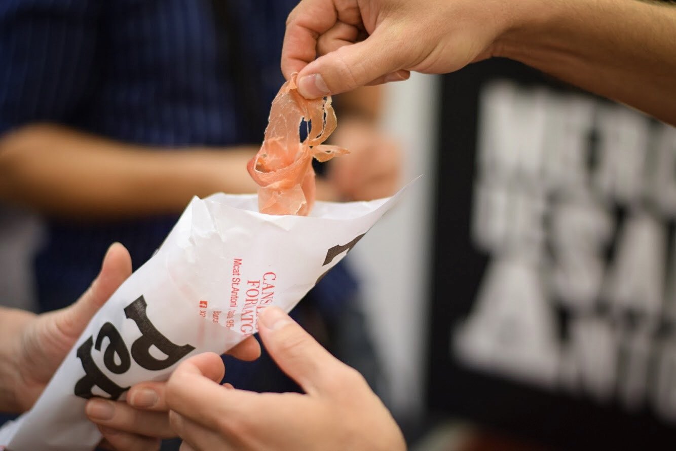 Market-fresh Spanish ham (jamon Iberico) served in Barcelona - Barcelona Food Experiences
