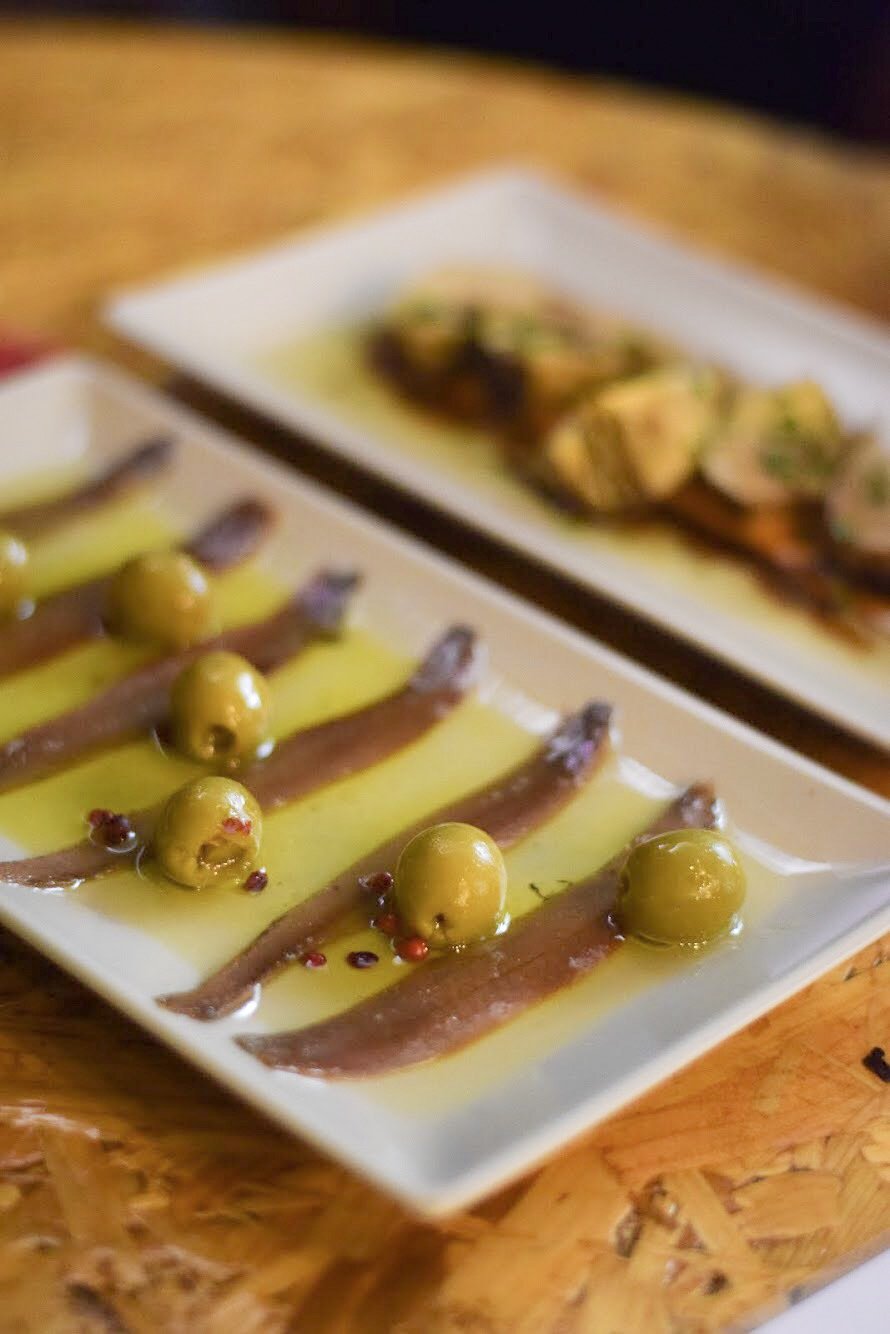 Gourmet Spanish olives and Cantabrian anchovies - Barcelona Food Experiences
