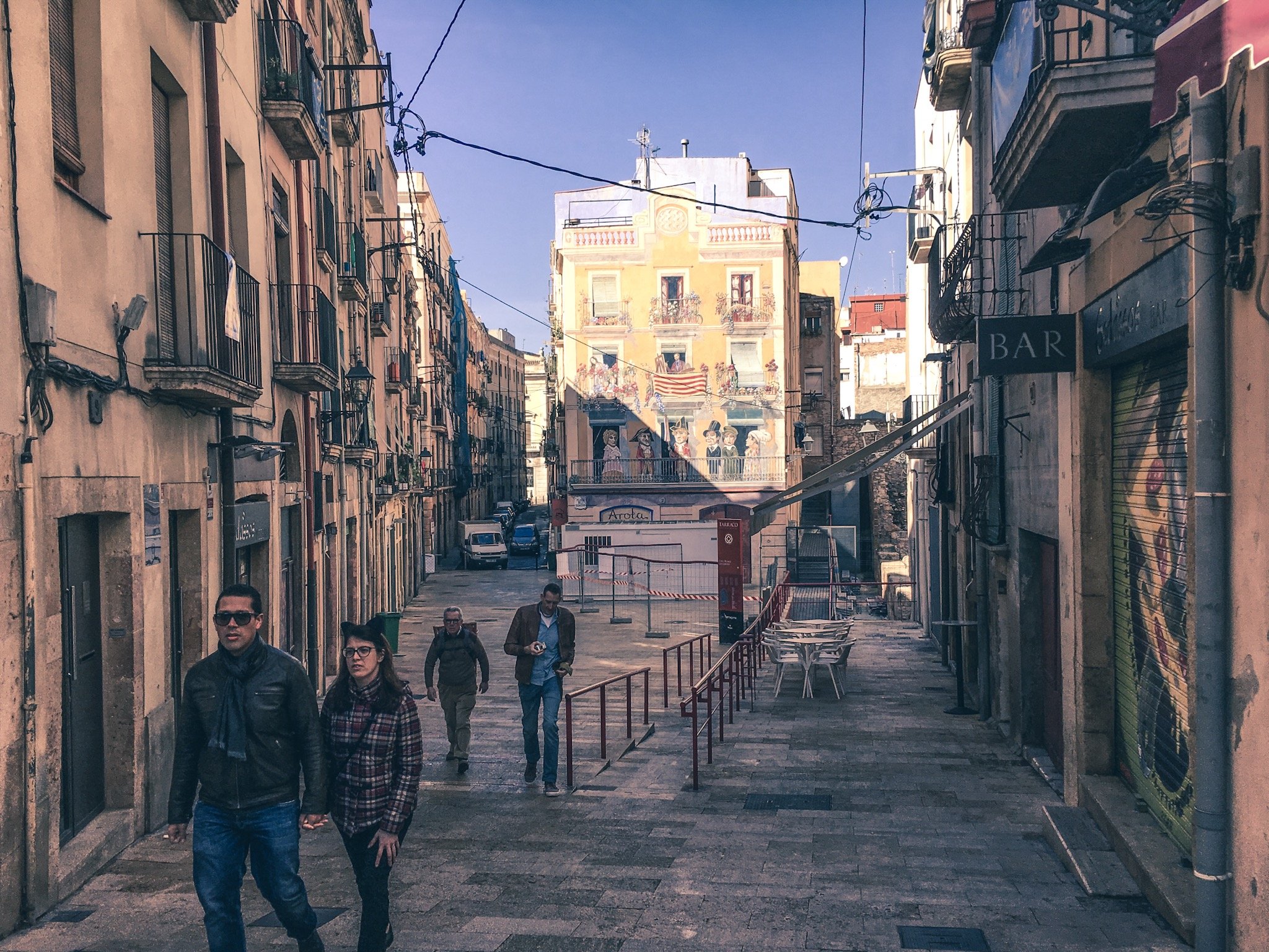 Tarragona's colourful architecture 