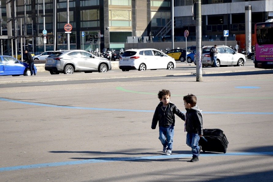 Barcelona Street Photography Project at Sants Estacio Train Station by Ben Holbrook