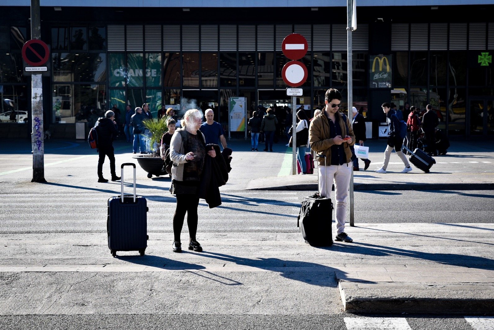 Barcelona Street Photography Project at Sants Estacio Train Station by Ben Holbrook