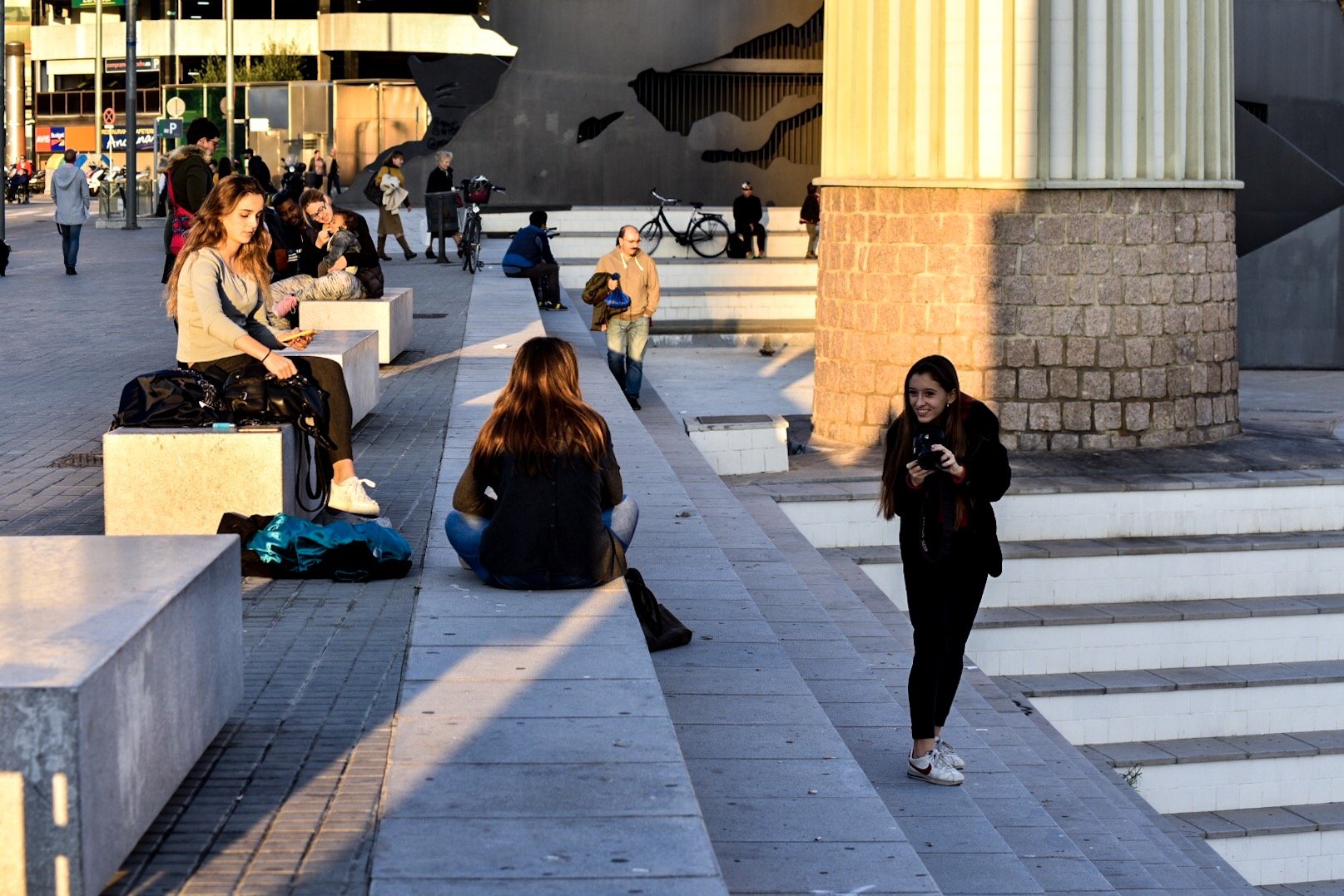 Barcelona Street Photography Project at Sants Estacio Train Station by Ben Holbrook