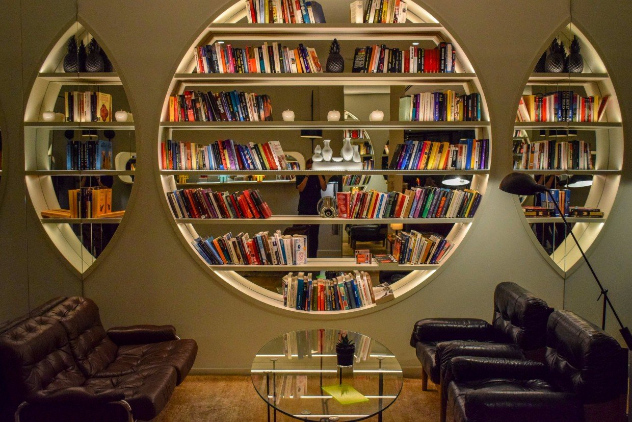 Library Bar at the H10 Cubik Hotel Barcelona Rooftop Terrace