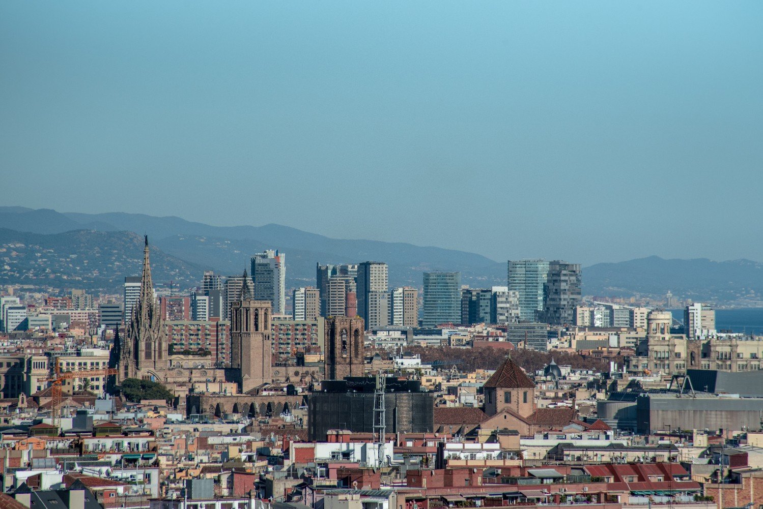 Barcelona Skyline Photography -by Ben Holbrook