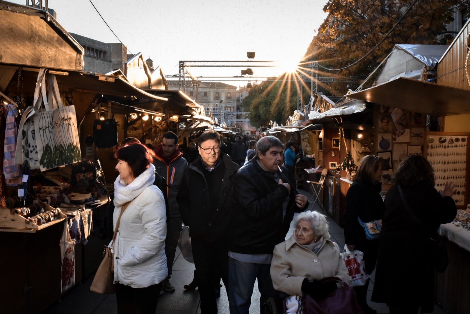 Fira de Santa Llucia Christmas Market Barcelona