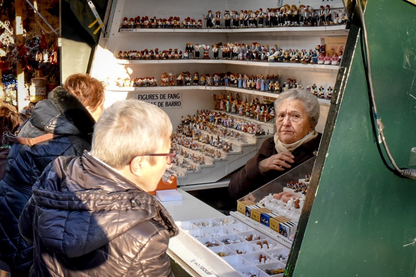 Fira de Santa Llucia Christmas Market Barcelona