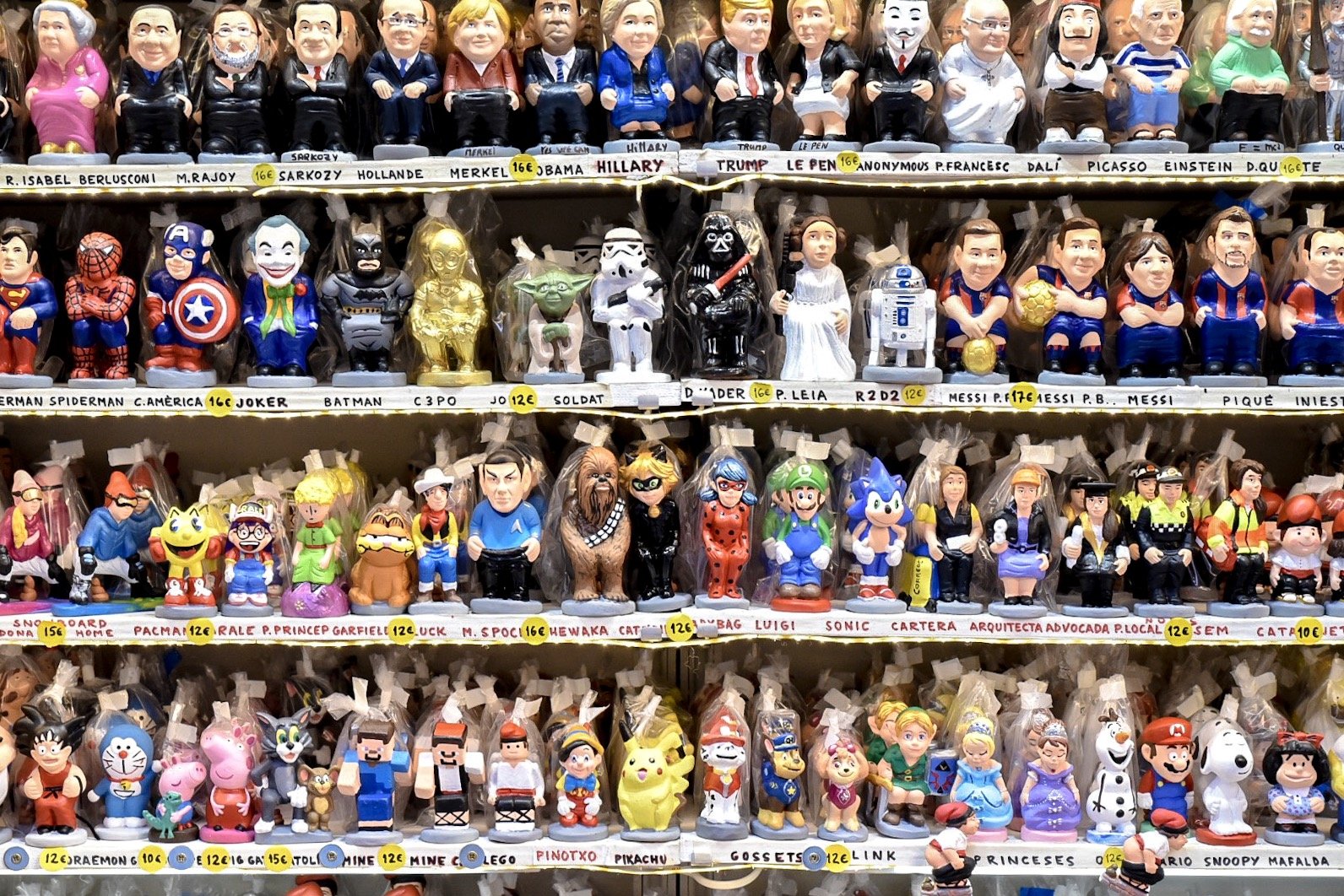 Caganers in Barcelona at Christmas