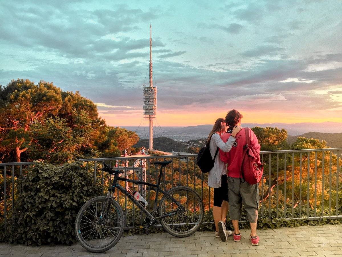 collserola barcelona cycling to tibidabo