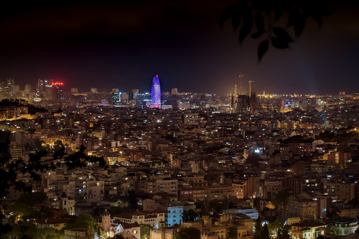 Torre Glòries Barcelona / Torre Agbar light show at night / by Ben Holbrook