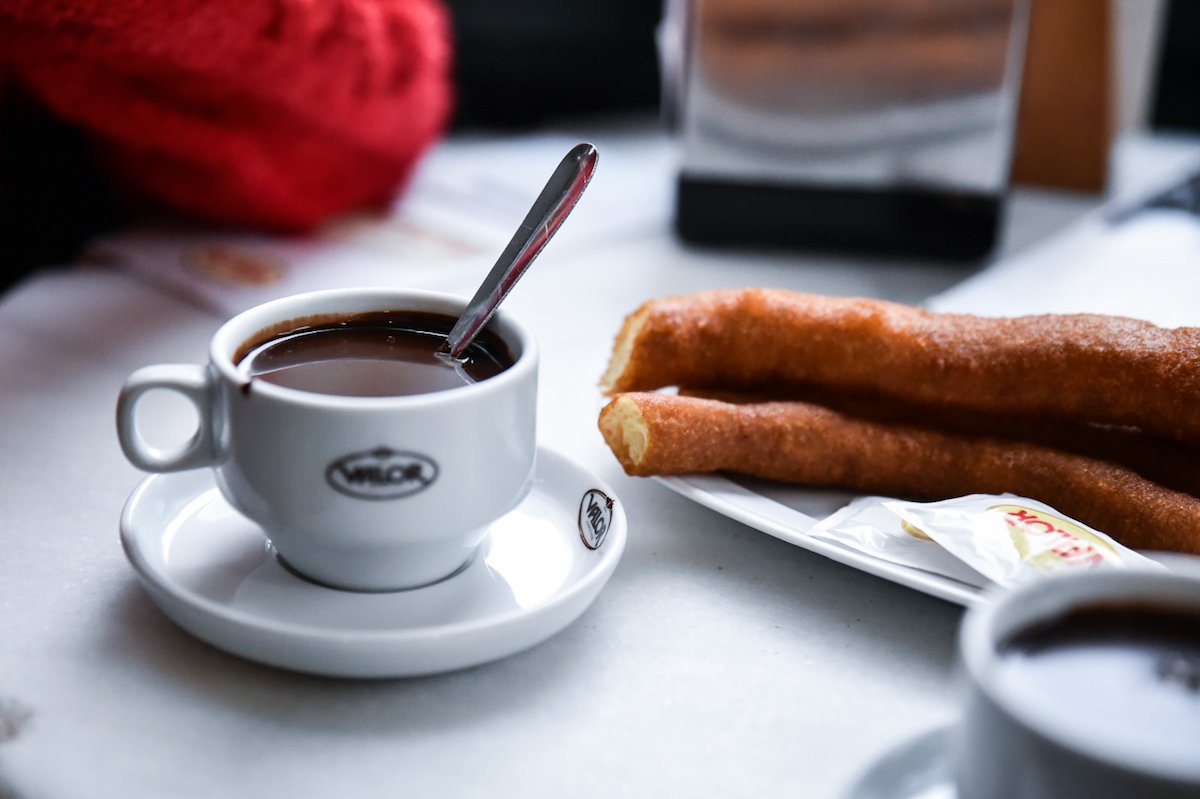 Churros con chocolate in Valencia 