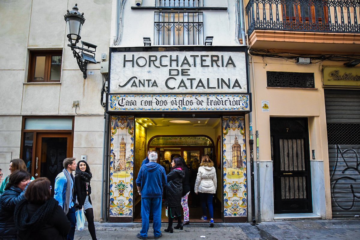 Valencia's Famous Horchateria Santa Catalina - horchata and Fartons by Ben Holbrook