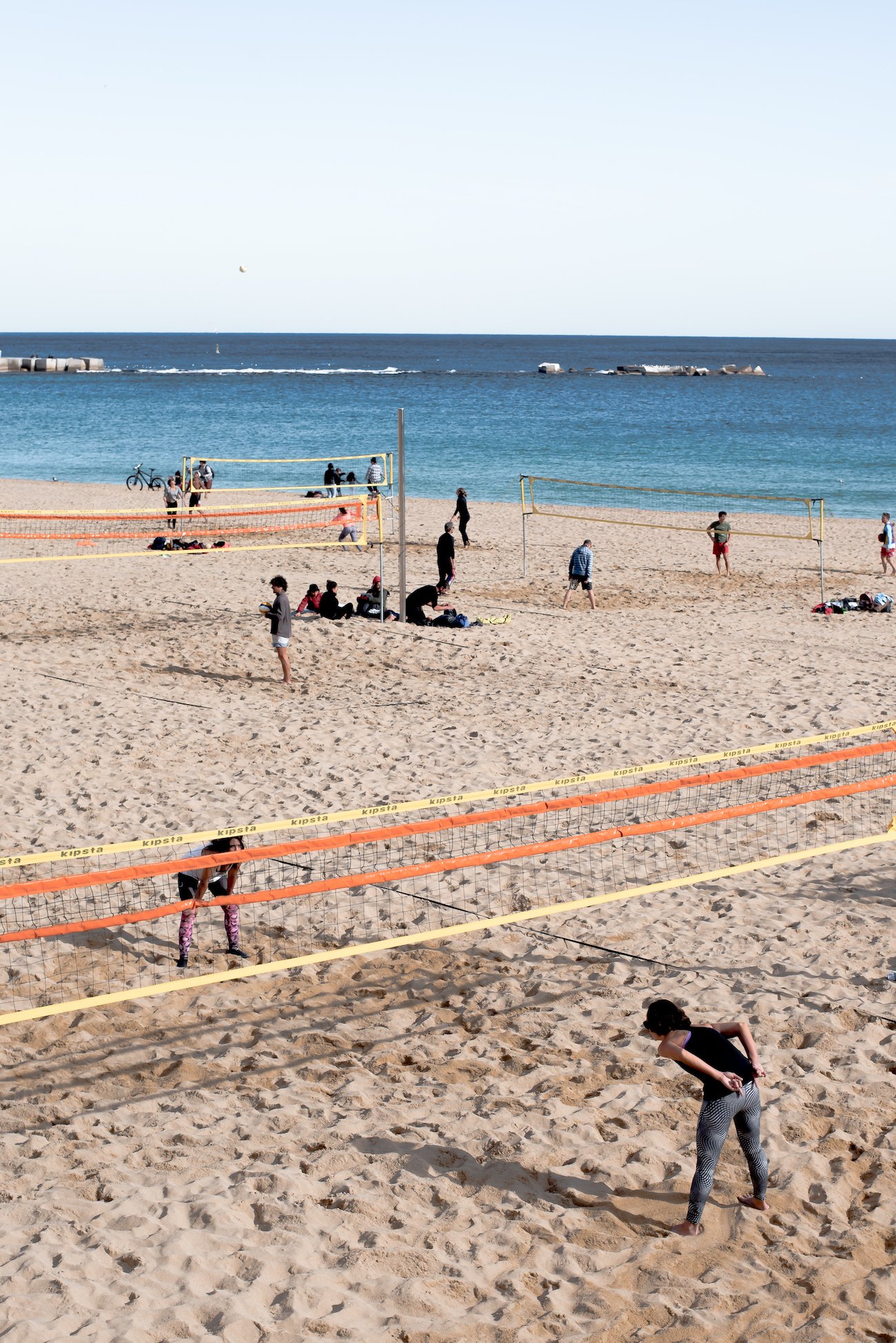 Volleyball on the beach in Barcelona - by Ben Holbrook from Driftwood Journals