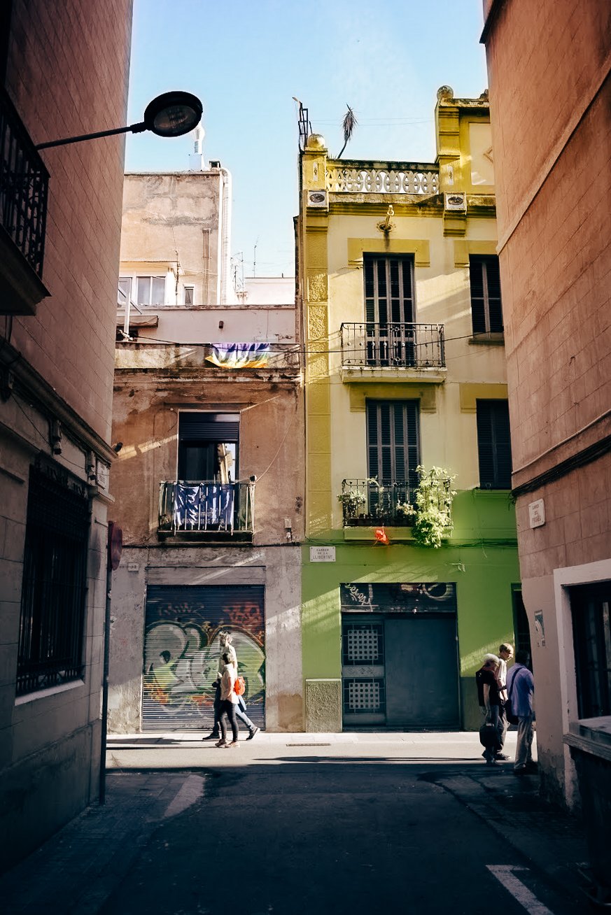 Colourful streets in Gracia, Barcelona - by Ben Holbrook from Driftwood Journals