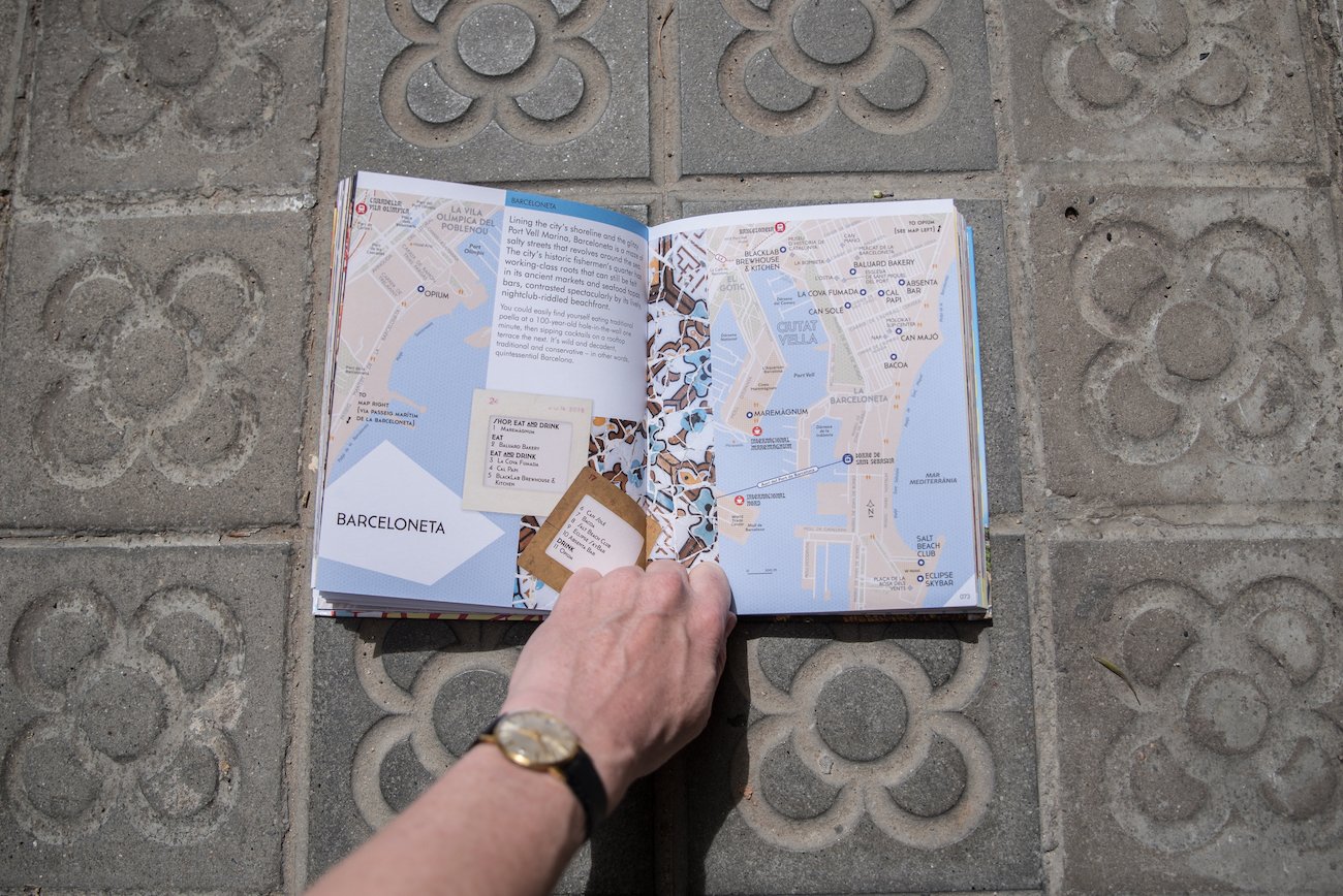 Barcelona Precincts Travel Guide Book by Ben Holbrook from DriftwoodJournals.com