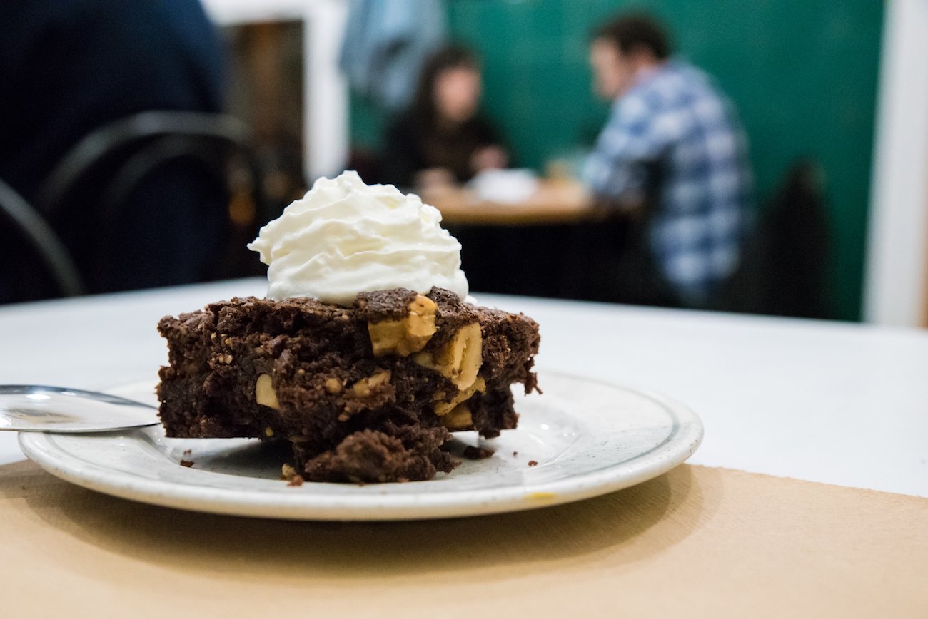 The Pie Shoppe Barcelona, A brownie sensation. Perfect with a porter. The Pie Shoppe Barcelona, A brownie sensation. Perfect with a porter.