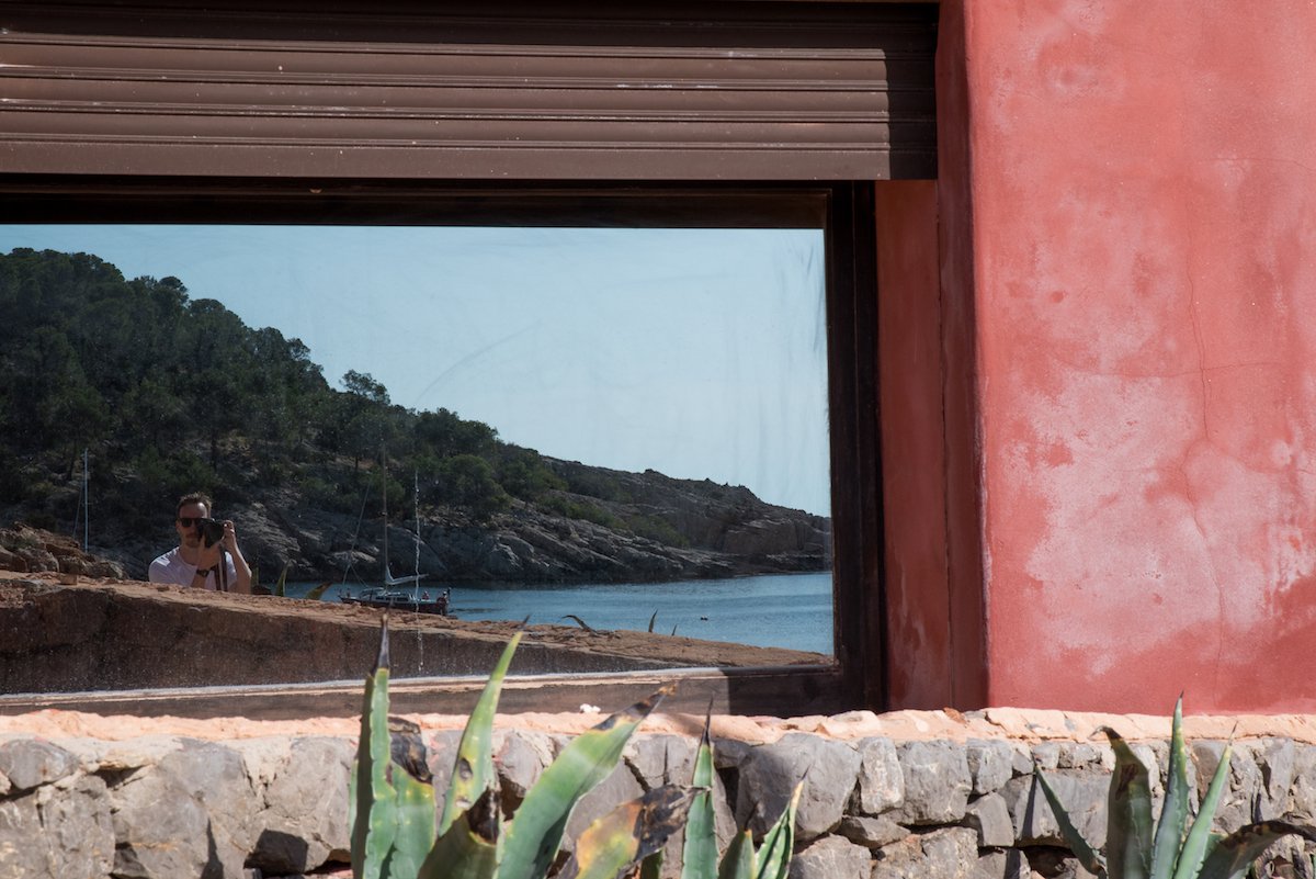 Reflections at Cala Salada. Reflections at Cala Salada.