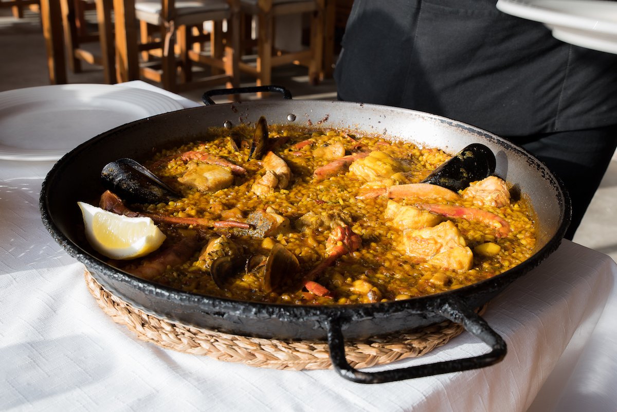 Paella at Restaurant el Carmen de Cala d'Hort, Ibiza - by Ben Holbrook Paella at Restaurant el Carmen de Cala d'Hort, Ibiza - by Ben Holbrook