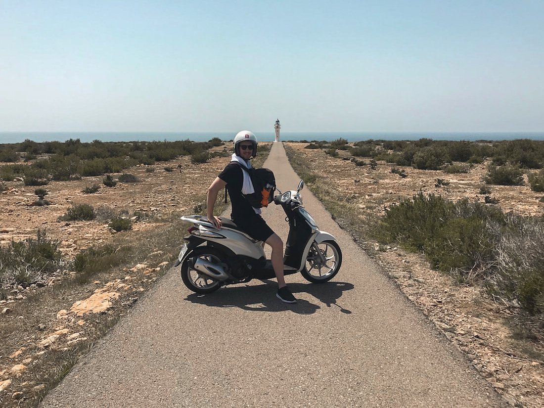 Riding a scooter around the island of Formentera - by Ben Holbrook Riding a scooter around the island of Formentera - by Ben Holbrook