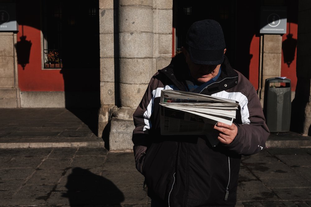 Local life in Plaza Mayor, Madrid Street Photography Essay - by Ben Holbrook DriftwoodJournals.com