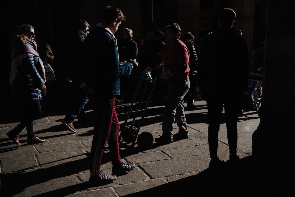Local life in Plaza Mayor, Madrid Street Photography Essay - by Ben Holbrook DriftwoodJournals.com