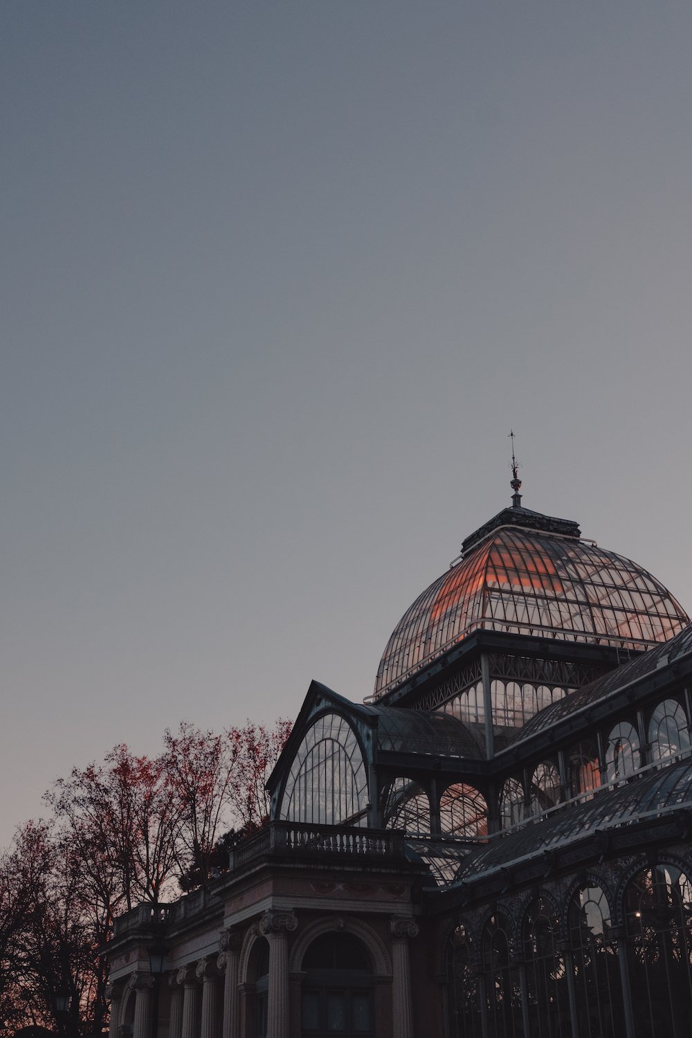 Palacio De Cristal / Crystal Palace in Madrid's Retiro Park.