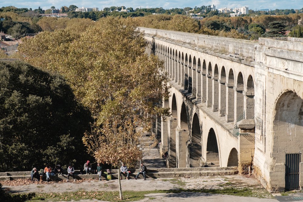 Marché des Arceaux (street market) is held under the arches of the aqueduct and is said to be one of the finest in France, Montpellier Travel Guide Blog and Photography by Ben Holbrook from DriftwoodJournals.com-5052