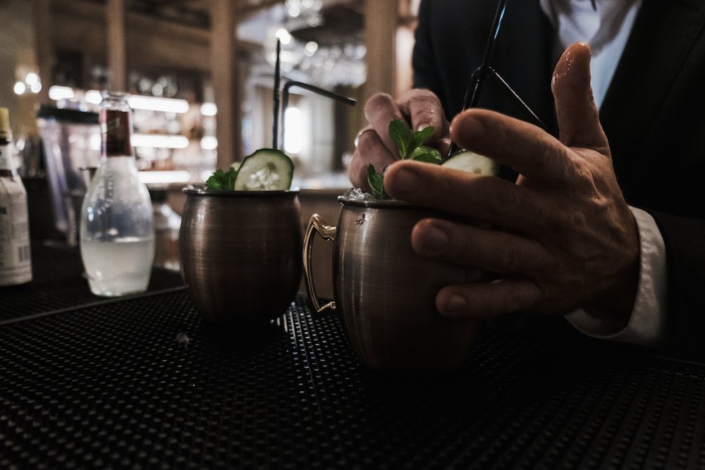 Cocktails at Gloria de Sant Jaume boutique hotel in Palma Mallorca Old Town - by Ben Holbrook from Driftwoodjournals.com