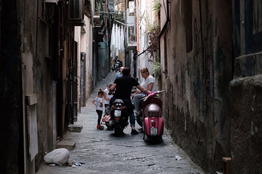 Backstreets off Spaccanapoli - by Ben Holbrook